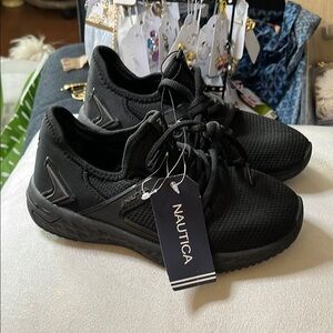 Nautica Jet Black Sport Sneakers
